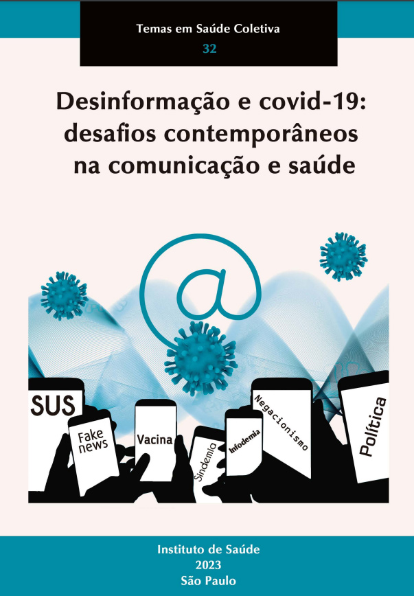 Capa do livro 'Desinformação e covid-19: desafios contemporâneos na comunicação e saúde'.