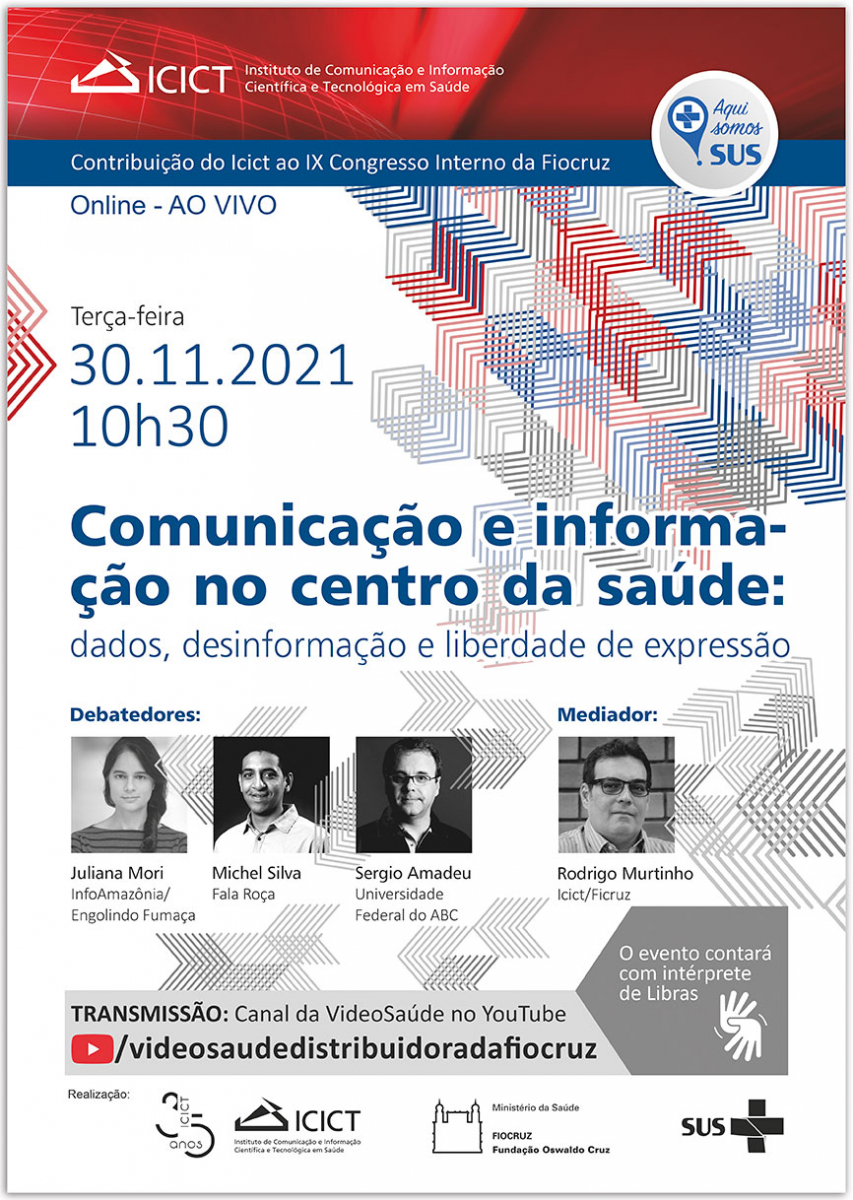 Rosto dos participantes, data (30/11) e horário do encontro (10h:30)