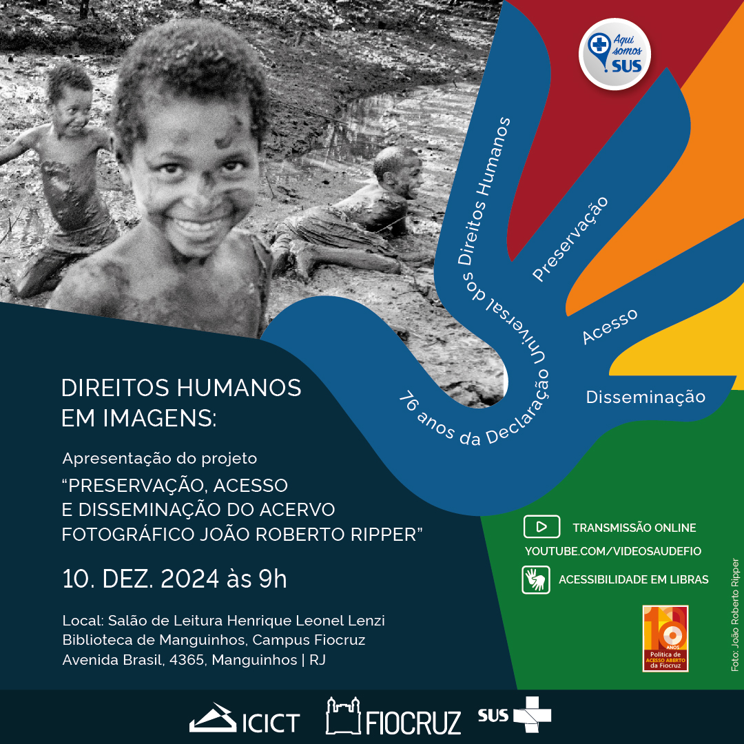 arte sobre foto de João Roberto Ripper traz informações sobre o evento