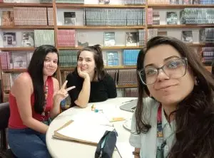 Elas por elas (da esq. para dir.): as produtoras e diretoras Hanna Carneiro, Juliana Pereira e Irlaine Arruda