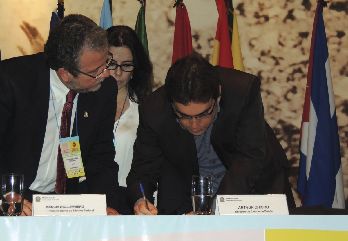 O vice-diretor do Icict, Rodrigo Murtinho, também assinou a Carta de Brasília