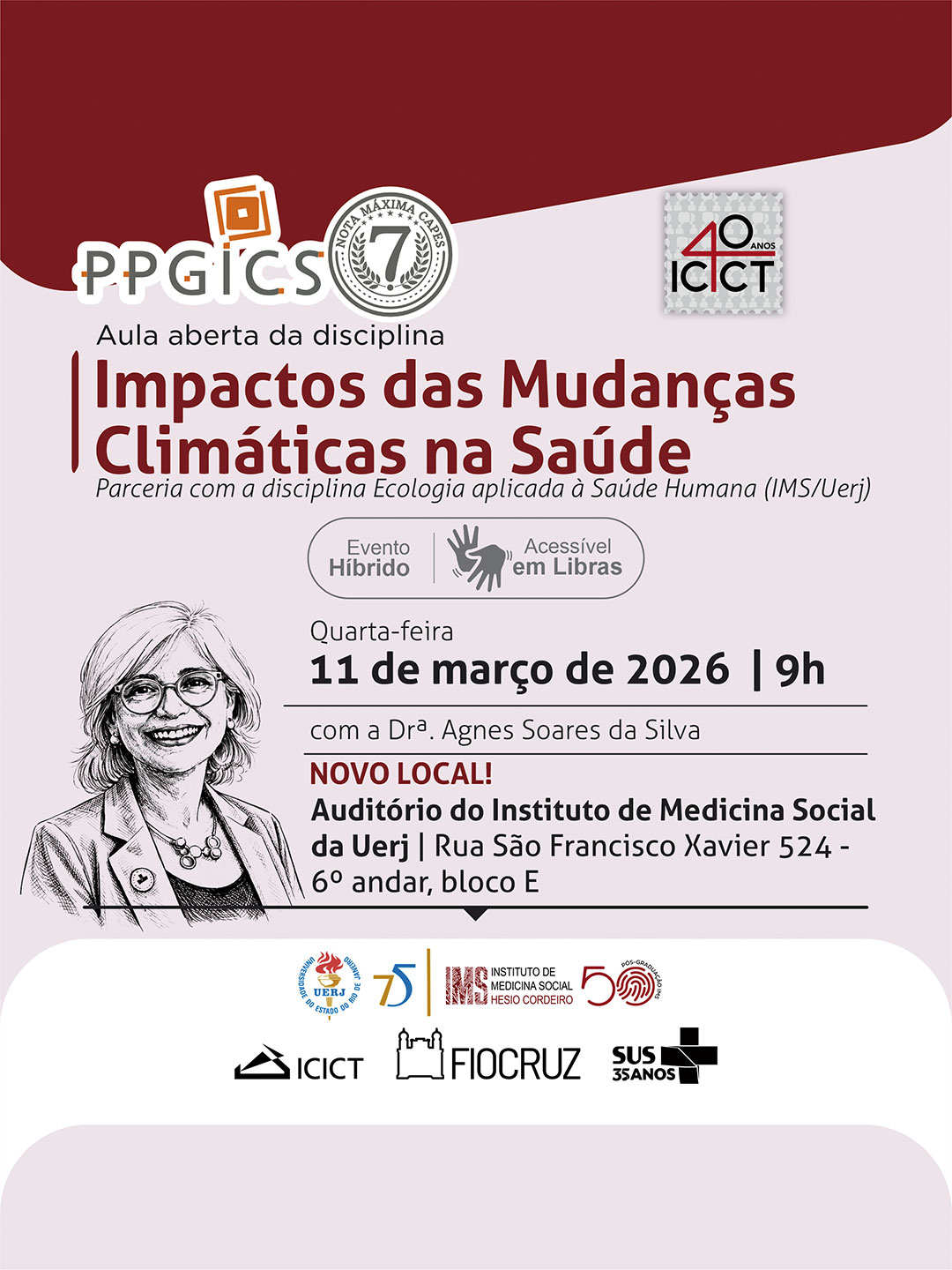 Aula aberta Impactos das Mudanças Climáticas na Saúde