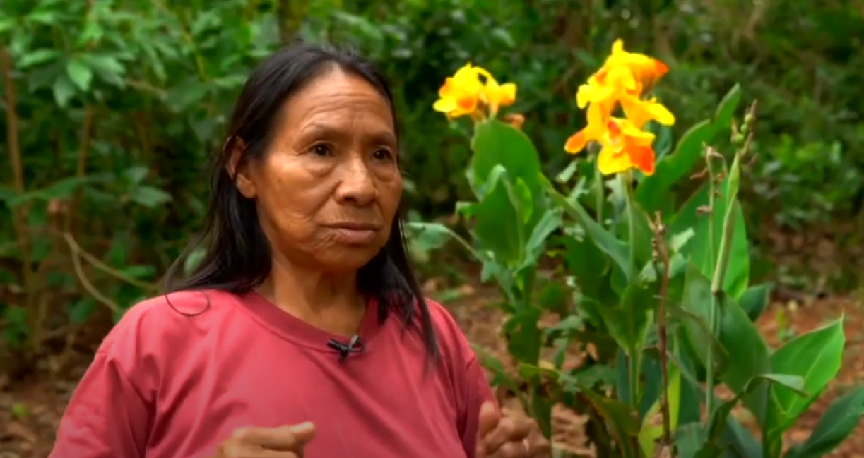 Indígena do documentário Mboraihu.