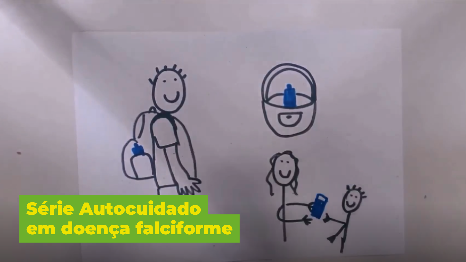 Frame do vídeo Autocuidado em doença falciforme