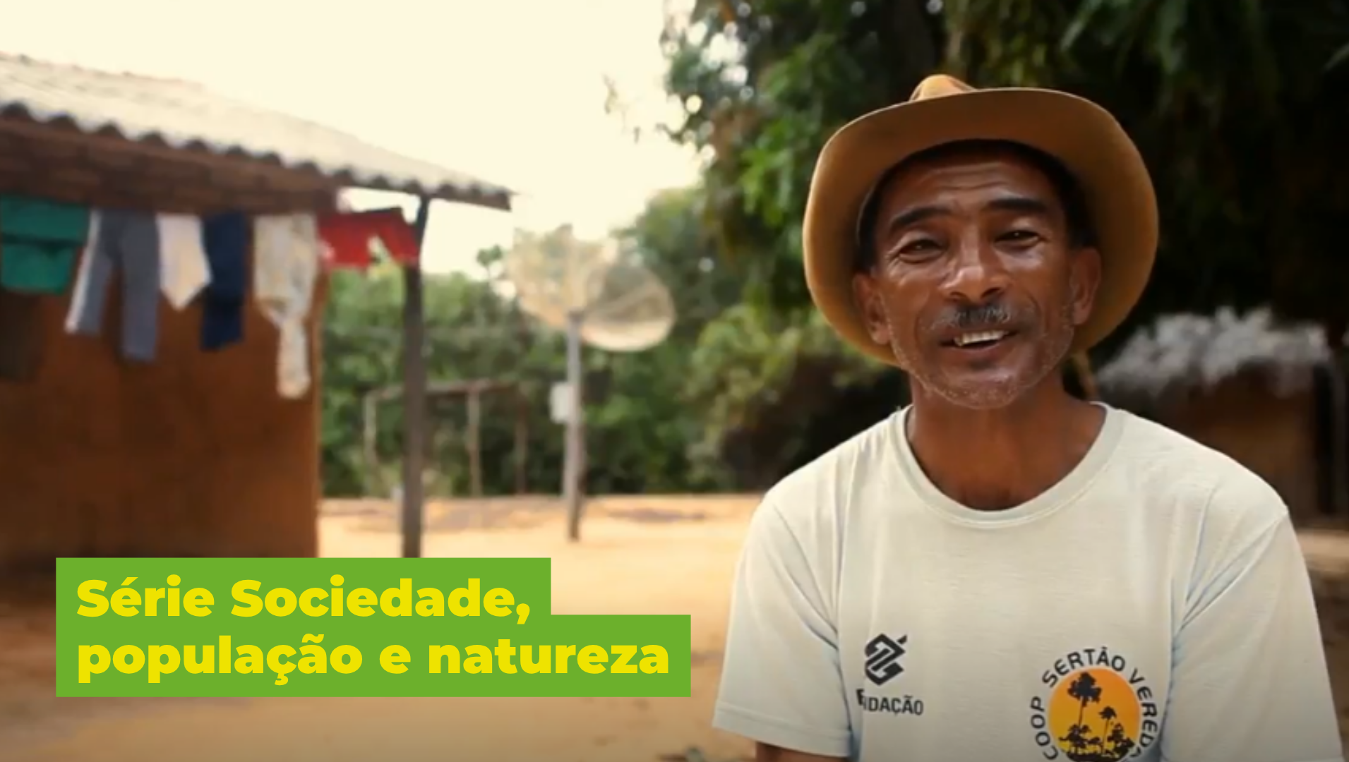 Frame do vídeo Sociedade, população e natureza