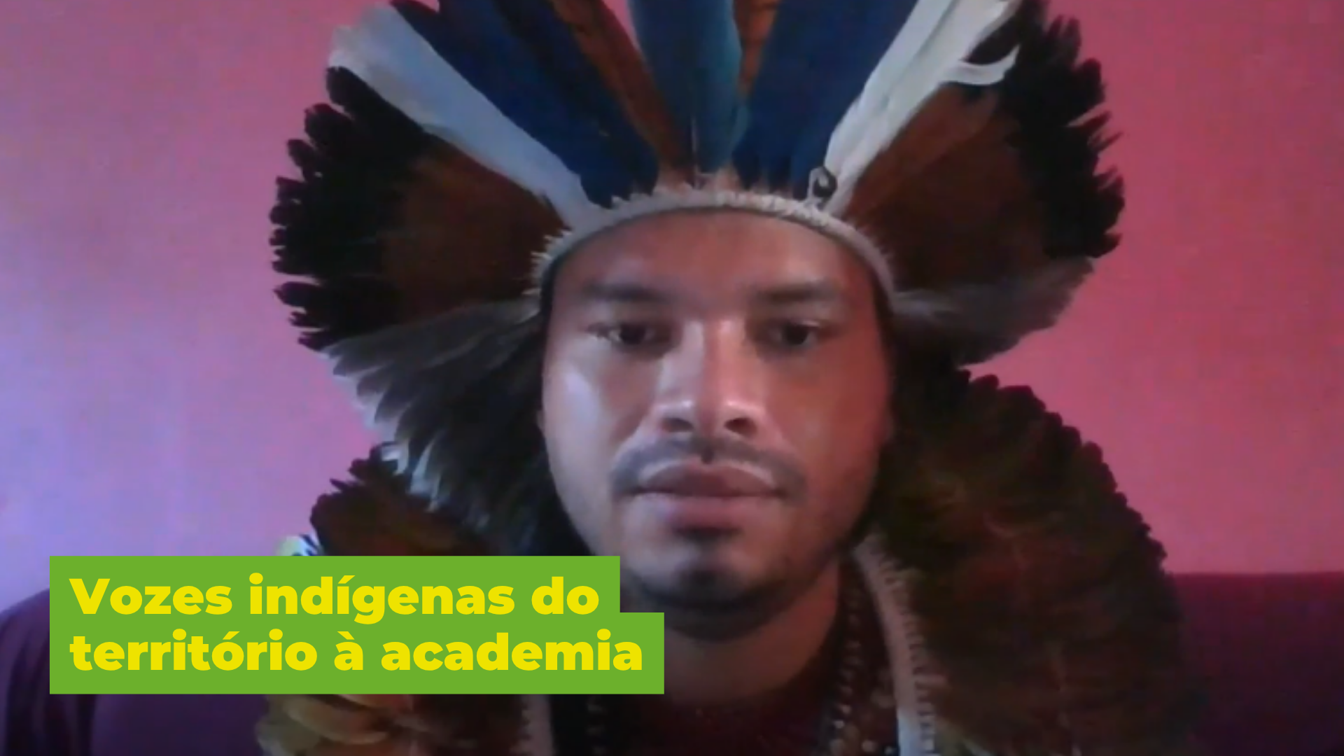 Frame do vídeo Vozes Indígenas do território