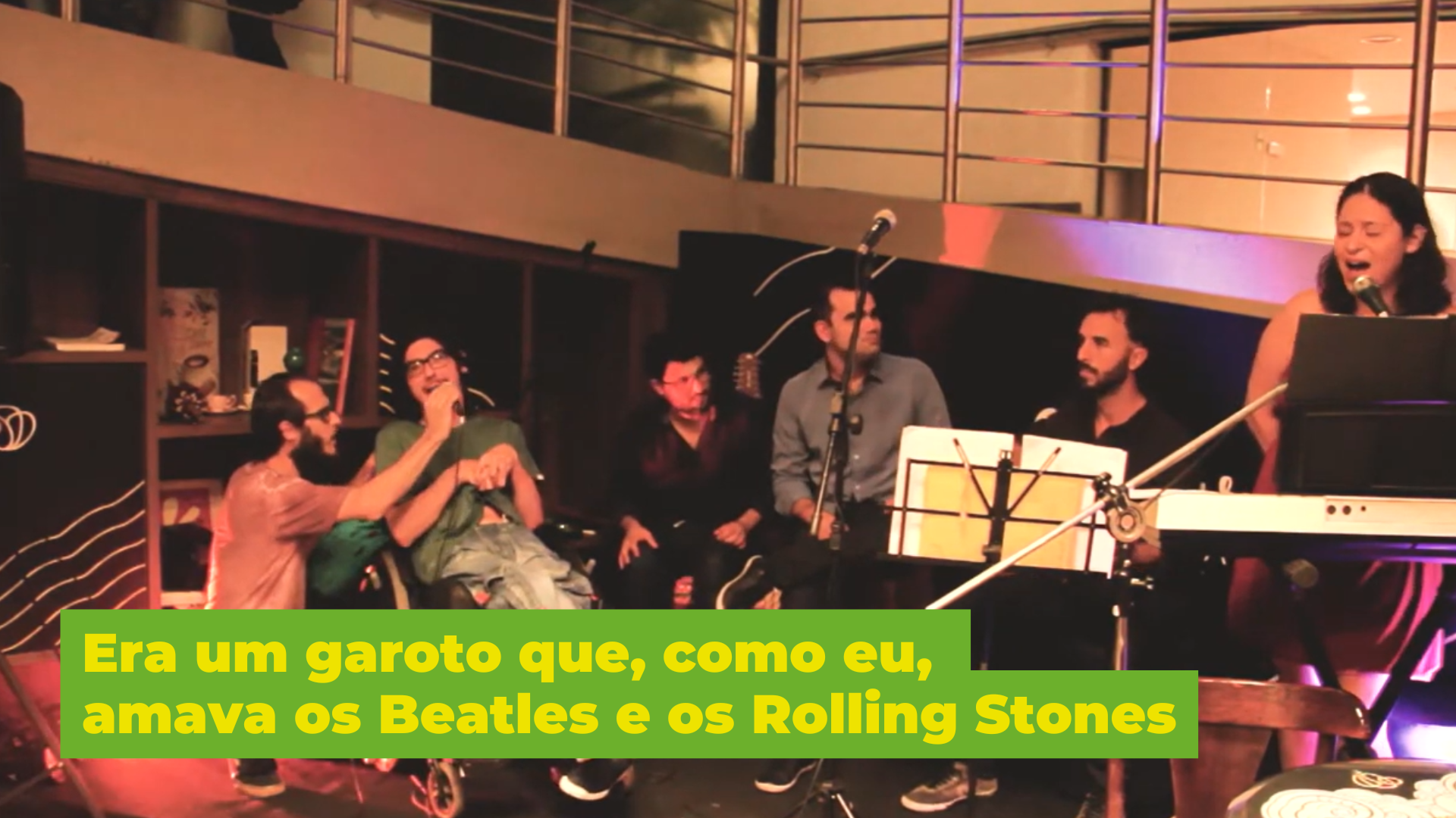Frame do vídeo Era um garoto que, como eu, amava os Beatles e os Rolling Stones