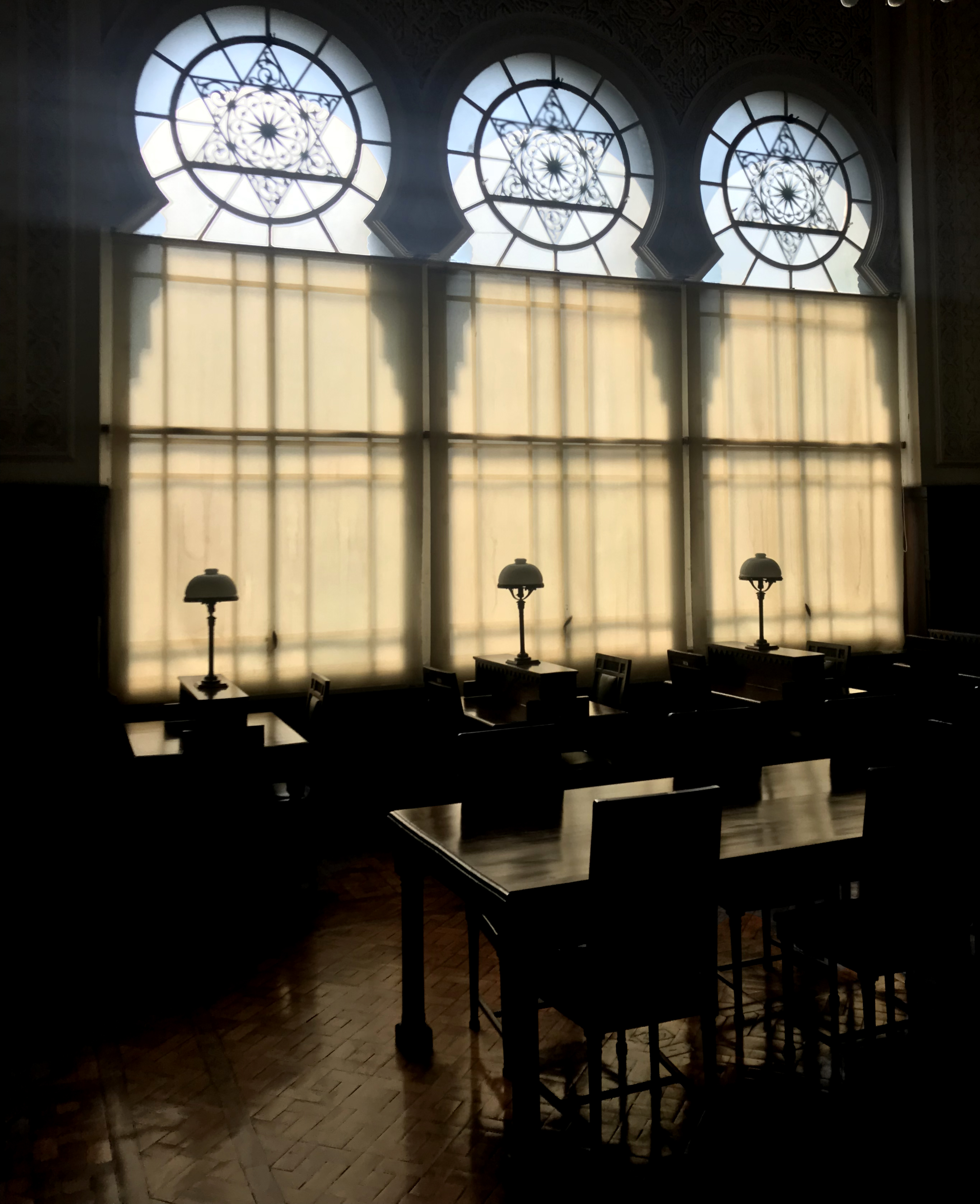 Salão da Seção de Obras Raras, no Castelo da Fiocruz. Foto: Rodrigo Méxas.