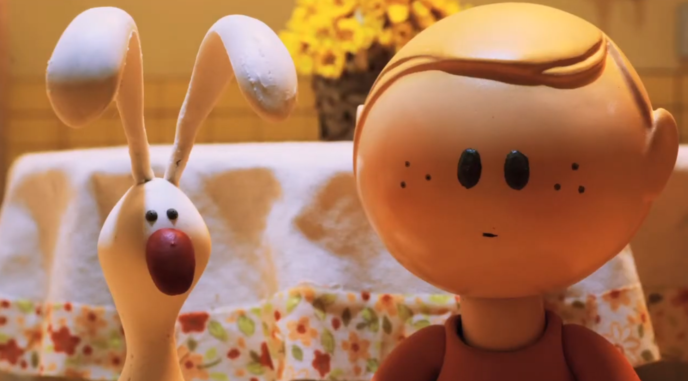 Animações de menino e animal do Super Plunf