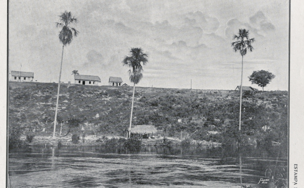 Antiga estação telegráfica de Juruena, da Comissão Rondon. Divulgação/Obras Raras Fiocruz Obras raras: imagens do acervo da Comissão Rondon