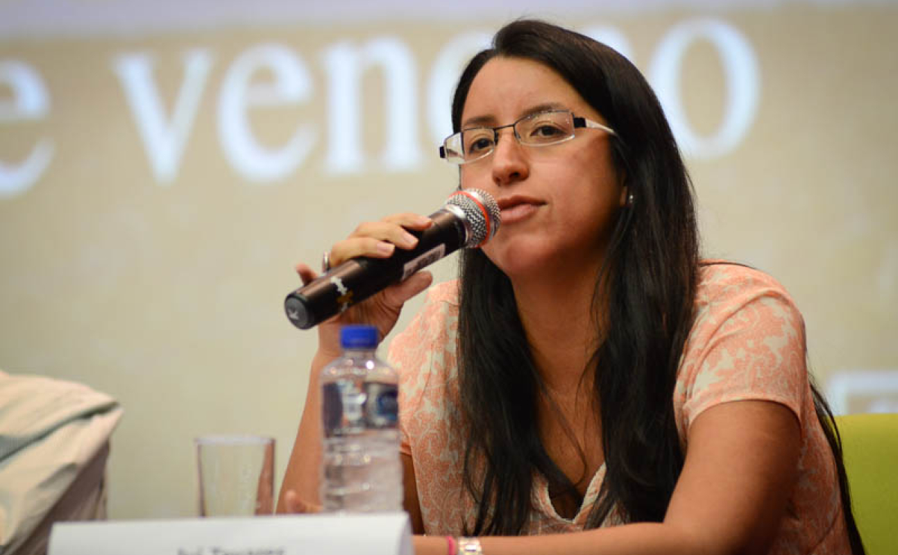 Ivi Tavares, coordenadora do Setor de Saúde do MST/RJ - Foto: Vinícius Marinho / Multimeios / Icict