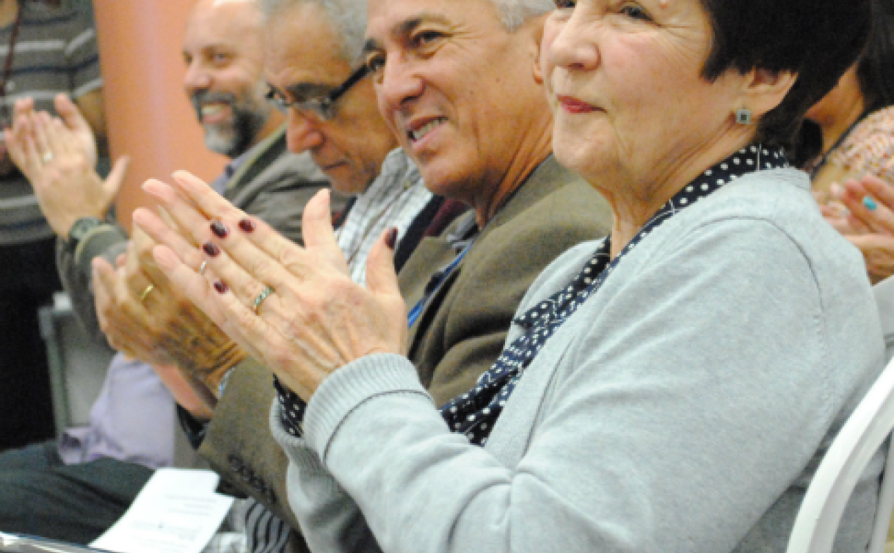 Lucilia Friedmann, Arthur Couto, Umberto Trigueiros e Paulo Elian nos 114 anos da Biblioteca de Manguinhos