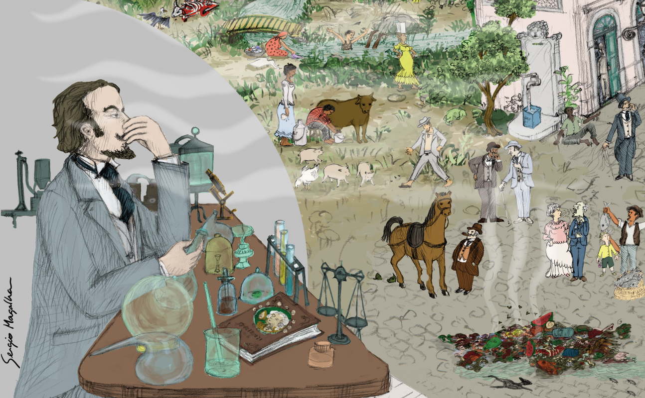 Galeria Ilustrações: teoria miasmática das doenças. 
