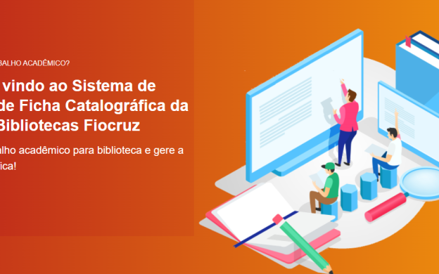 Imagem da página inicial do sistema on-line de emissão de fichas catalográficas para Fiocruz