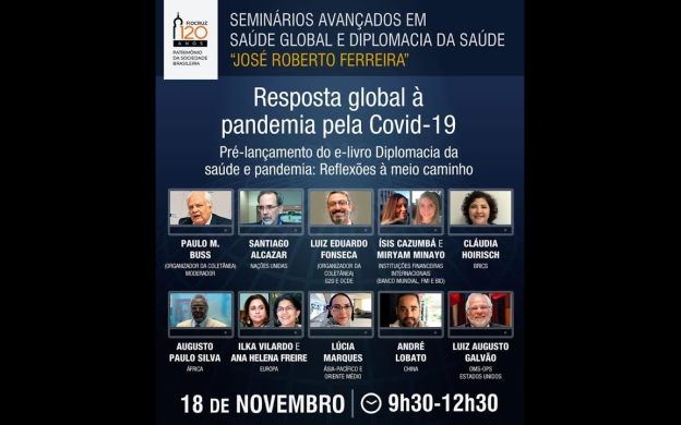 Embedded thumbnail for 12 - Seminários Avançados em Saúde Global e Diplomacia da Saúde | Resposta global à pandemia
