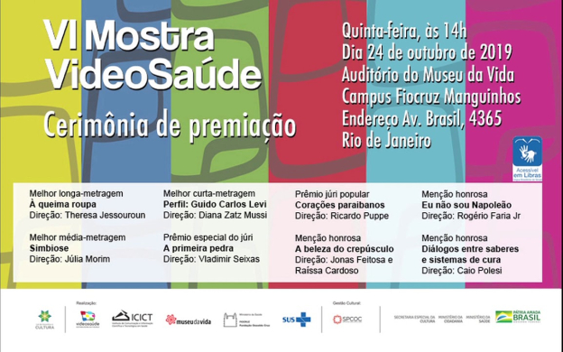 Embedded thumbnail for Cerimônia de Premiação VI Mostra VideoSaúde
