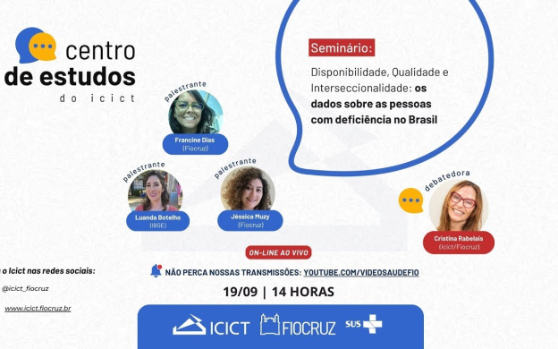 Embedded thumbnail for Centro de Estudos do Icict| Os dados sobre as pessoas com deficiência no Brasil - Versão com Libras