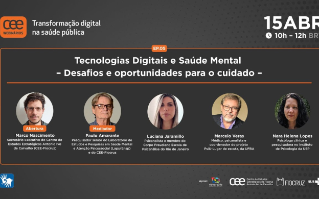 Embedded thumbnail for Ep.05 - Tecnologias Digitais e Saúde Mental - Desafios e oportunidades para o cuidado