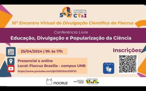 Embedded thumbnail for 10º Encontro Virtual de Divulgação Científica da Fiocruz