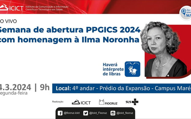 Embedded thumbnail for Semana de Abertura PPGICS - O direito à saúde: os lugares para a informação e a comunicação