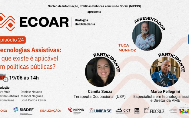Embedded thumbnail for Ecoar | Episódio 24 – Tecnologias Assistivas: o que existe é aplicável em políticas públicas?
