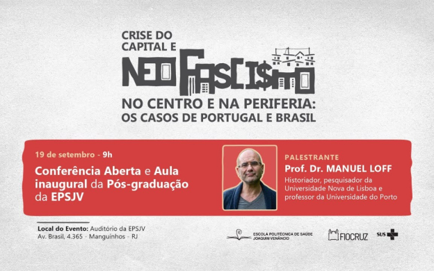 Embedded thumbnail for CONFERÊNCIA: “CRISE DO CAPITAL E NEOFASCISMO NO CENTRO E NA PERIFERIA: OS CASOS DE PORTUGAL E BRASIL