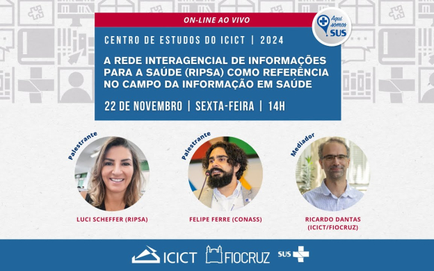 Embedded thumbnail for Centro de Estudos Icict: Rede Interagencial de Informações para a Saúde/Ripsa como referência no campo da informação em saúde