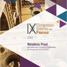 Capa do relatório do IX Congresso Interno Fiocruz