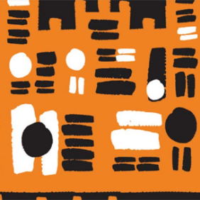Desenho do castelo da Fiocruz com motivos africanos