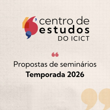 Chamada de envio de propostas de seminários para a temporada 2026 do Centro de Estudos