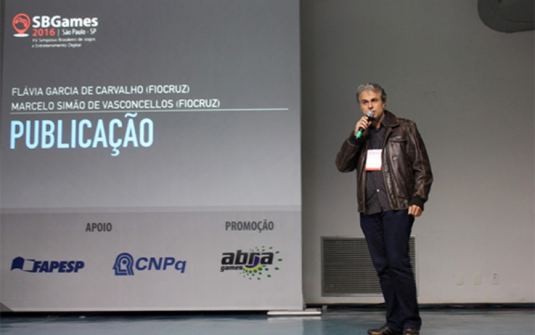 Marcelo de Vasconcellos - SBGames 2016 - Foto: Arquivo Pessoal de  Marcelo Vasconcellos