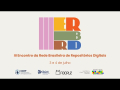 Imagem de divulgação do Encontro da Rede Brasileira de Repositórios Digitais