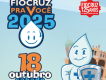 Desenho do Zé Gotinha, em frente ao Castelo Fiocruz, escrito Fiocruz pra Você 2025, em 18/10.