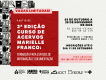 Inscrições abertas para 2ª edição - Curso de Acervos Marielle Franco, até 11/9. Imagem de divulgação do curso de acervos Marielle Franco, com ícones de informação e documentação e dados sobre o curso.