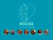 Banner de divulgação do documentário 'Nossa casa', com fotos das participantes, escrito 'Pela saúde mental de quem cuida'.