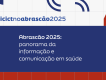 Imagem de divulgação nas cores azul e vermelho, com o texto # Icict No Abrascão 2025.
