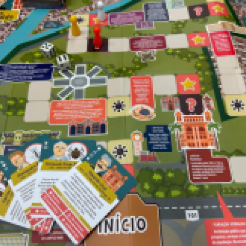 Tabuleiro do jogo Caminhos de Oswaldo