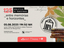 Imagem de divulgação do evento comemorativo de 125 anos da Biblioteca de Manguinhos
