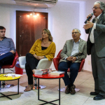 Paulo Gadelha e palestrantes - Foto: Paulo Barros