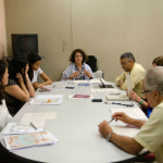 Participantes da reunião entre Proqualis, ePortuguesE e APPS