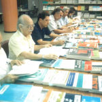  evento reunia pesquisadores importantes da Fiocruz. 115 anos da Biblioteca de Manguinhos.