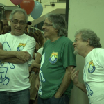 Umberto Trigueiros (esq) e Paulo Gadelha (centro) durante o evento