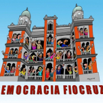 Charge de Mayrink que inspirou a abertura do documentário "Democracia Fiocruz"
