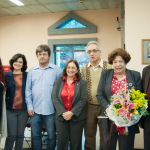 Autoridades da Fiocruz e Lygia Corrêa