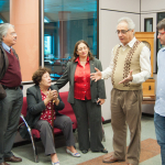 Paulo Gadelha (esq), Umberto Trigueiros (dir) e no centro Lygia Corrêa