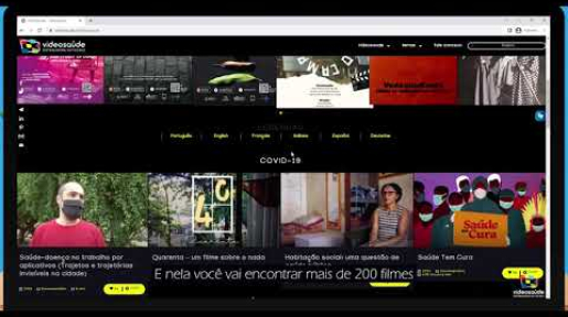 imagem da plataforma da VideoSaúde