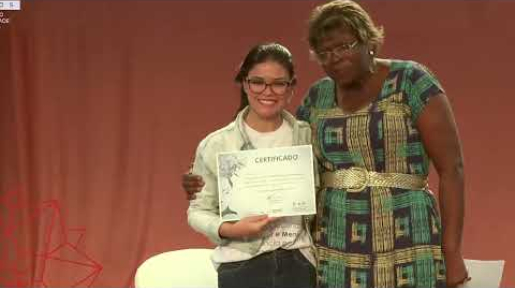 Frame do vídeo Ciência delas