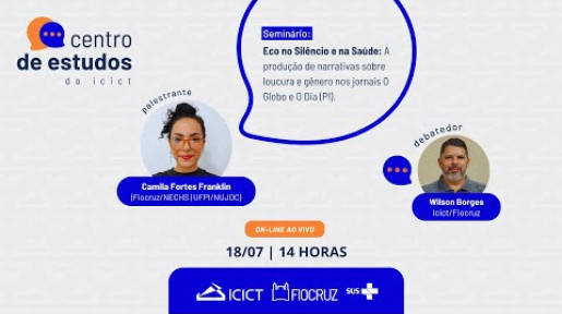 Imagem de divulgação do Centro de Estudos Icict.