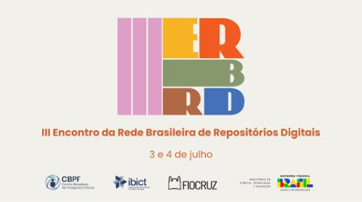Imagem de divulgação do Encontro da Rede Brasileira de Repositórios Digitais