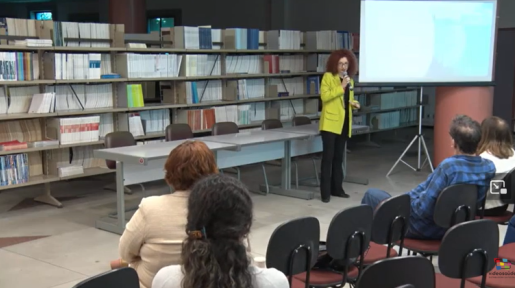 Frame de vídeo da apresentação de Raquel De Boni.
